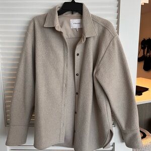 Frame Light Tan Shirt Jacket